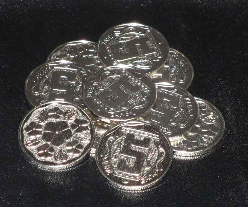 銭亀コイン5銀貨(10枚セット)