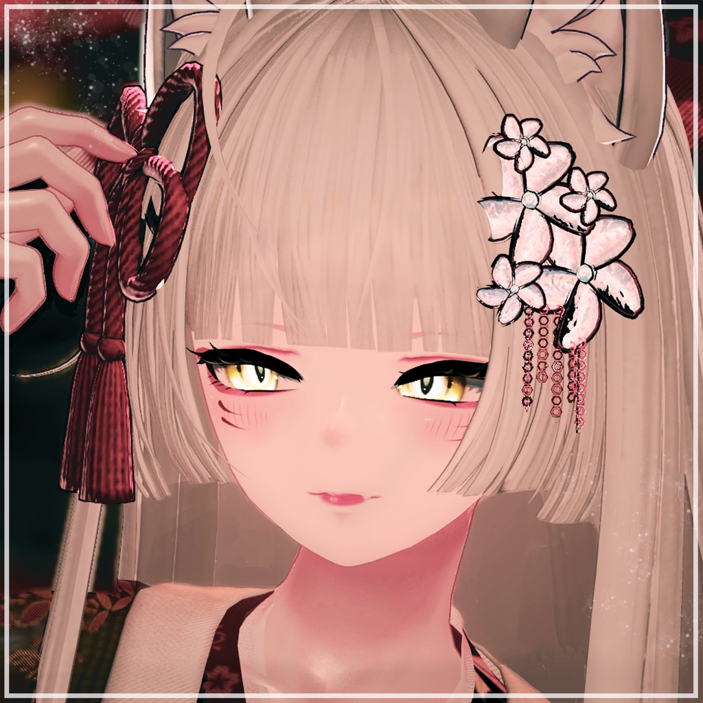 【リナシータ対応】あやかしおきつねアイテクスチャ【16アバター対応】