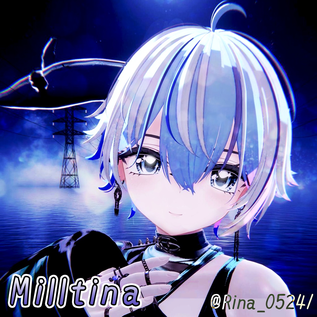 【11アバター対応】月影の瞳-Moonshadow Eye‐ 【24色+発光テクスチャ】