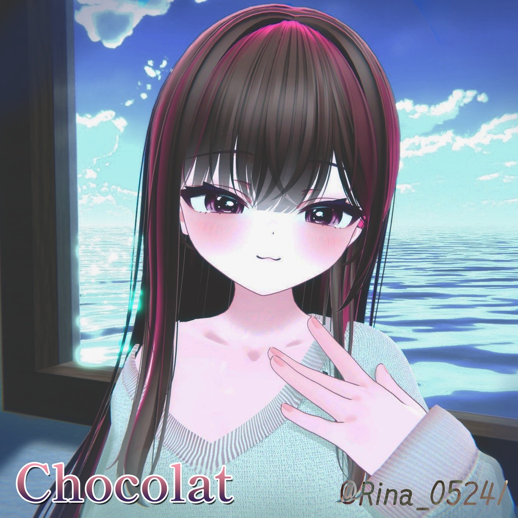 【13アバター対応】大人ギャルの先輩アイテクスチャ【25色+発光テクスチャ】