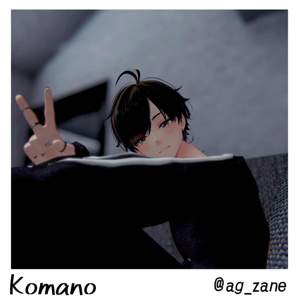 【19アバター対応】動く『犬系彼女』アイテクスチャ【25color】