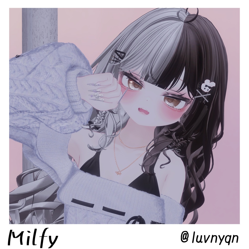 【19アバター対応】動く『犬系彼女』アイテクスチャ【25color】