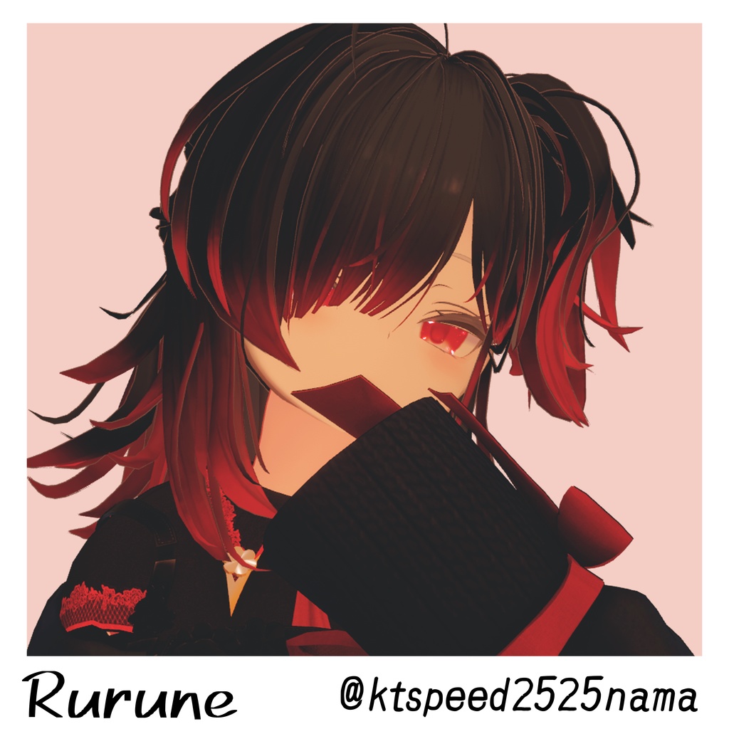 【19アバター対応】動く『犬系彼女』アイテクスチャ【25color】