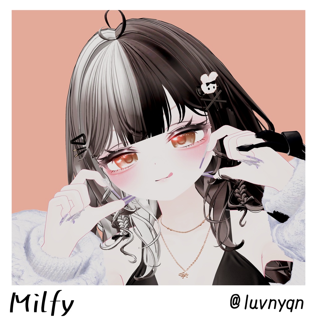 【19アバター対応】動く『犬系彼女』アイテクスチャ【25color】