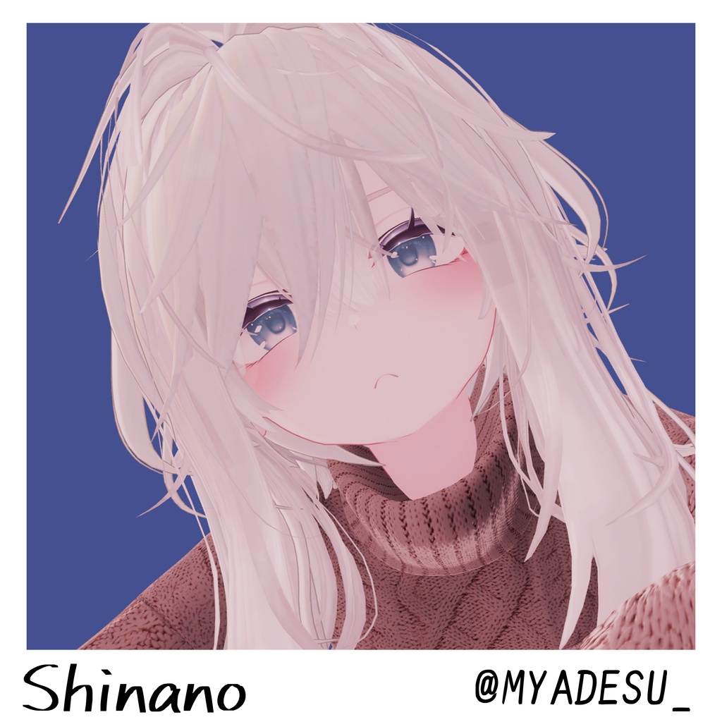 【19アバター対応】動く『犬系彼女』アイテクスチャ【25color】