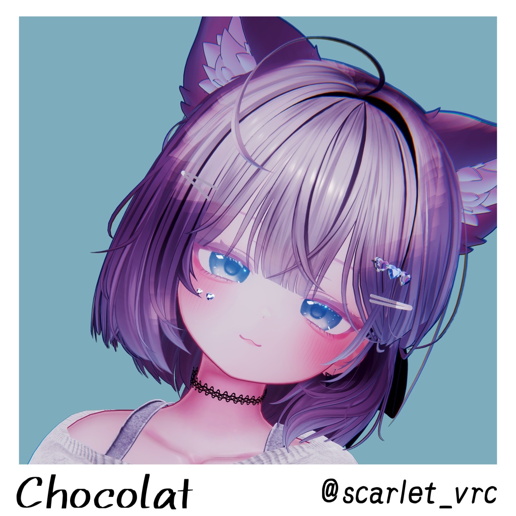 【19アバター対応】動く『犬系彼女』アイテクスチャ【25color】