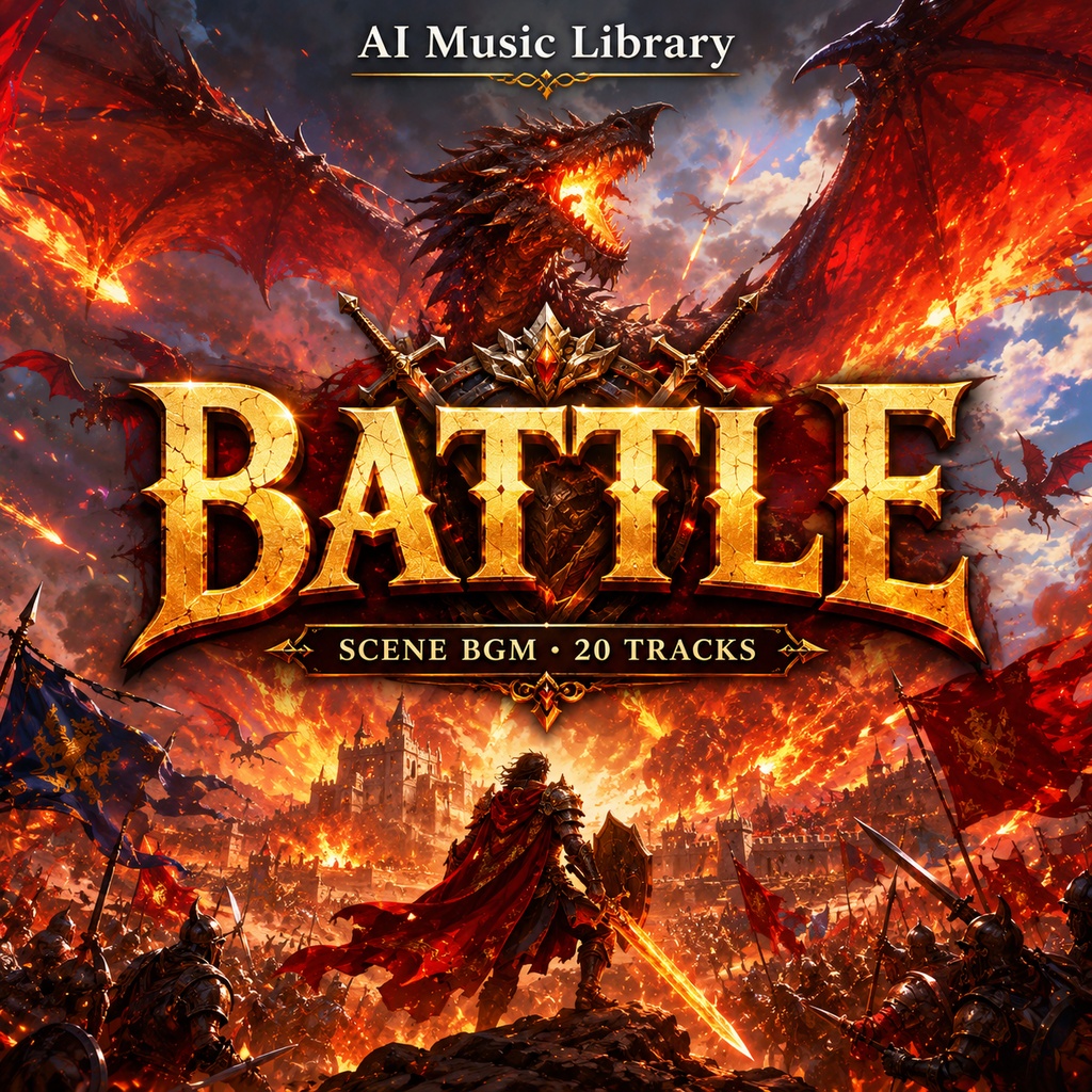 【TRPG・配信BGM】Battle Pack｜戦闘・緊迫シーン20曲 / 商用OK・ループ可
