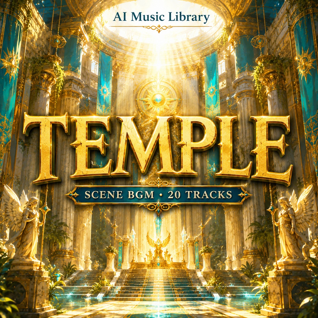 【TRPG・配信BGM】Temple Pack｜神殿・聖域シーン20曲 / 商用OK・ループ可