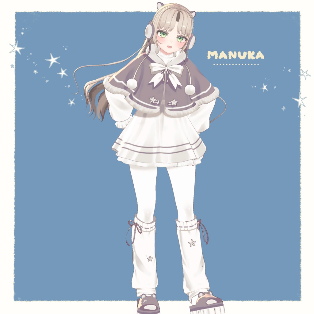 🎉セール【3アバター】Snowy Cape Outfit【13 color】