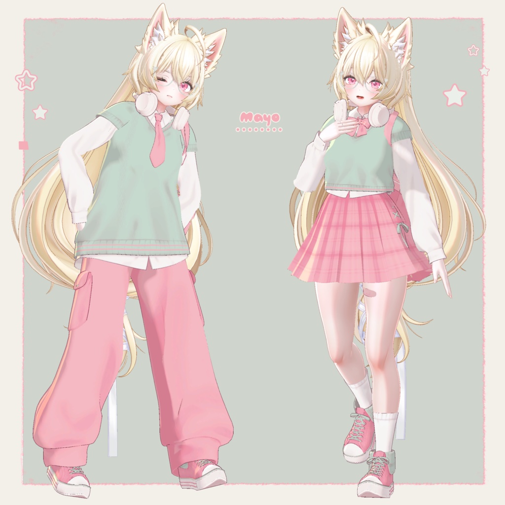 【12アバター】 Campus Archive Outfit 【11 color】