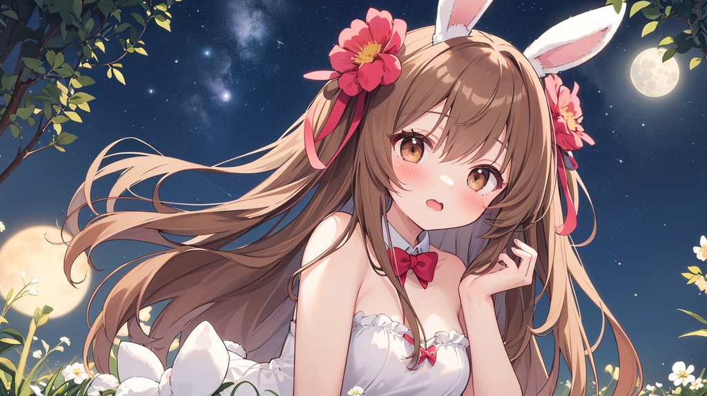 月夜のウサギと演奏曲
