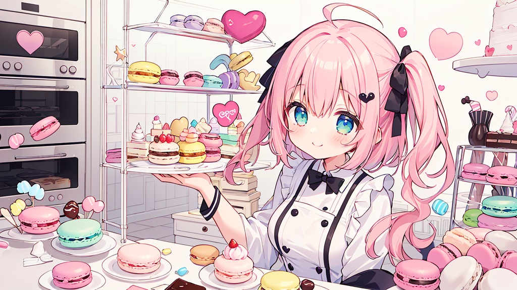 パティシエとマカロンガール