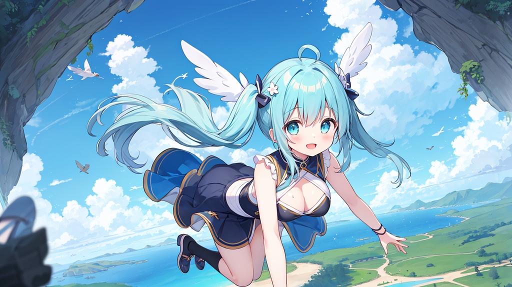 天使とスカイフライング!