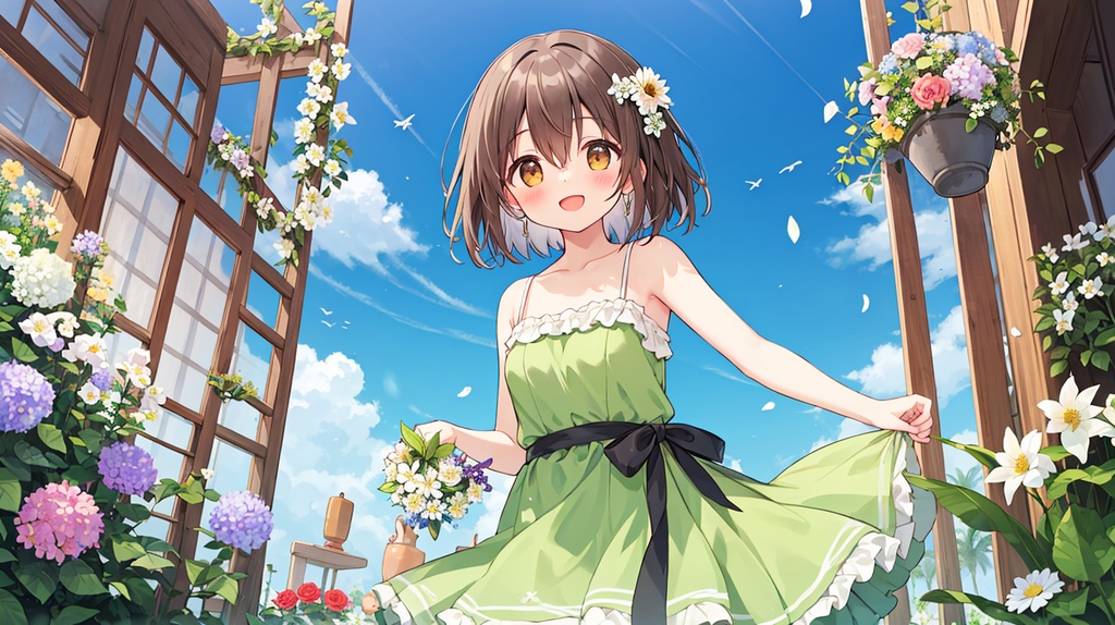 春風とフルートのメロディ