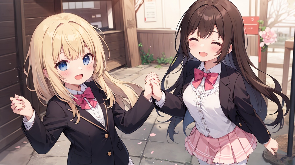 笑顔咲く二人の青春