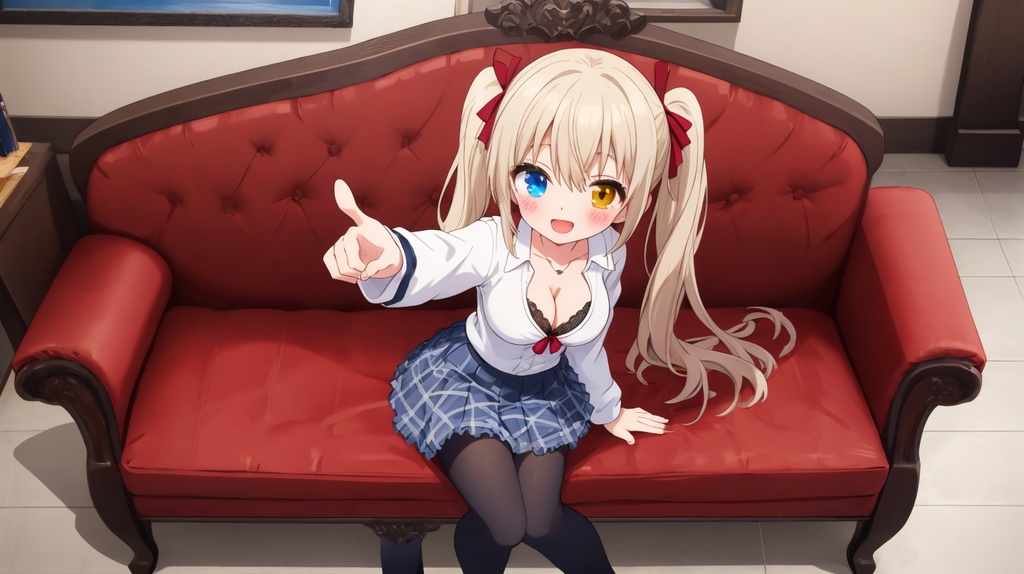どこ見てるのかな～？