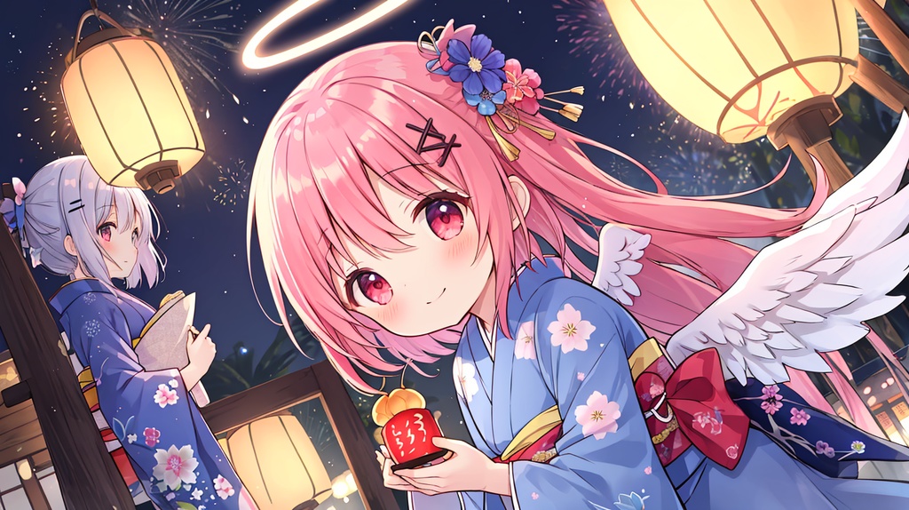 夜空に咲く花