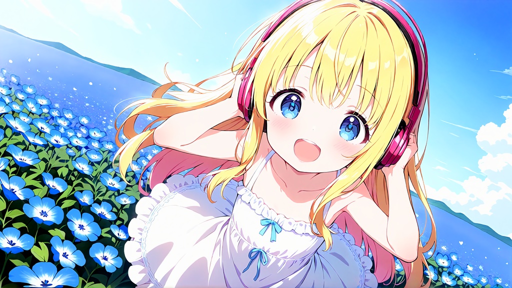 ネモフィラ畑と新しい風