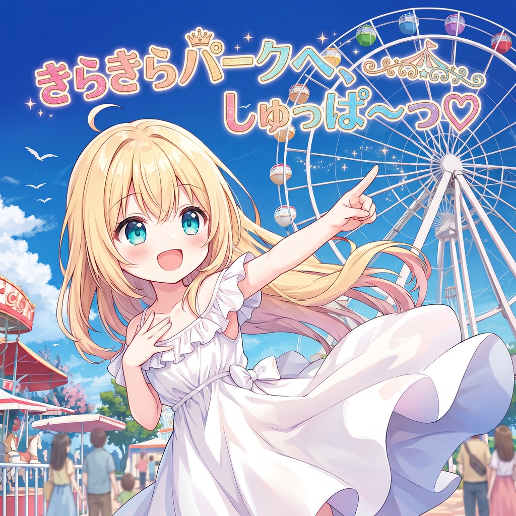 【フリーBGM】きらきらパークへ、しゅっぱ～つ♡
