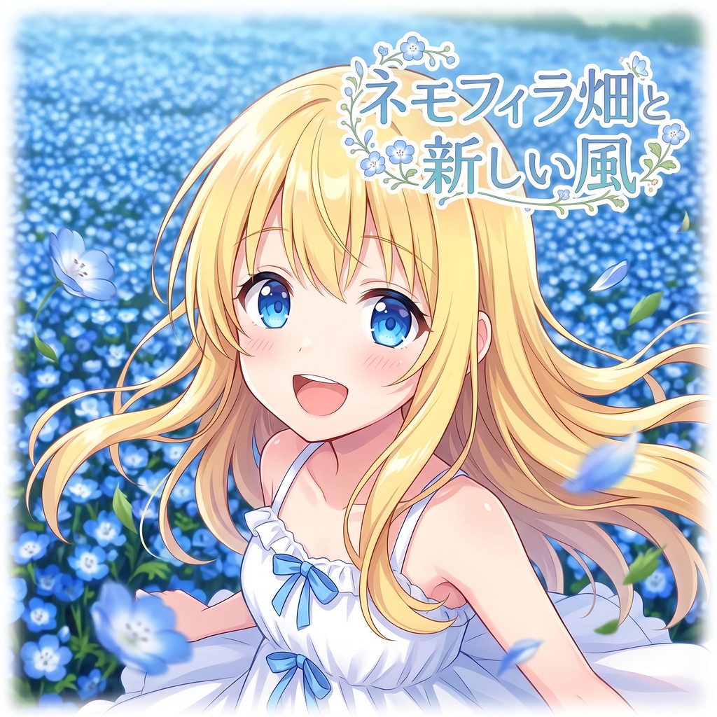 【フリーBGM】ネモフィラ畑と新しい風
