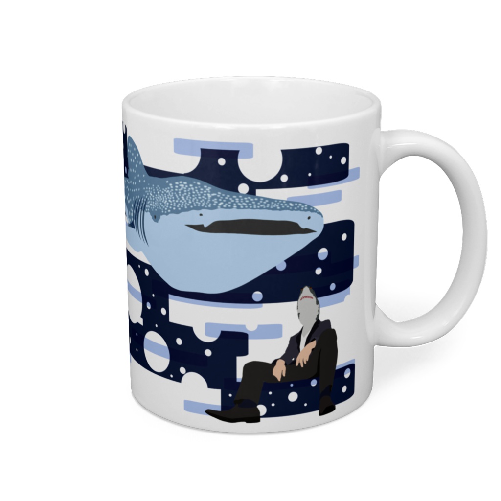 マグカップ サメ人間×ジンベエザメ