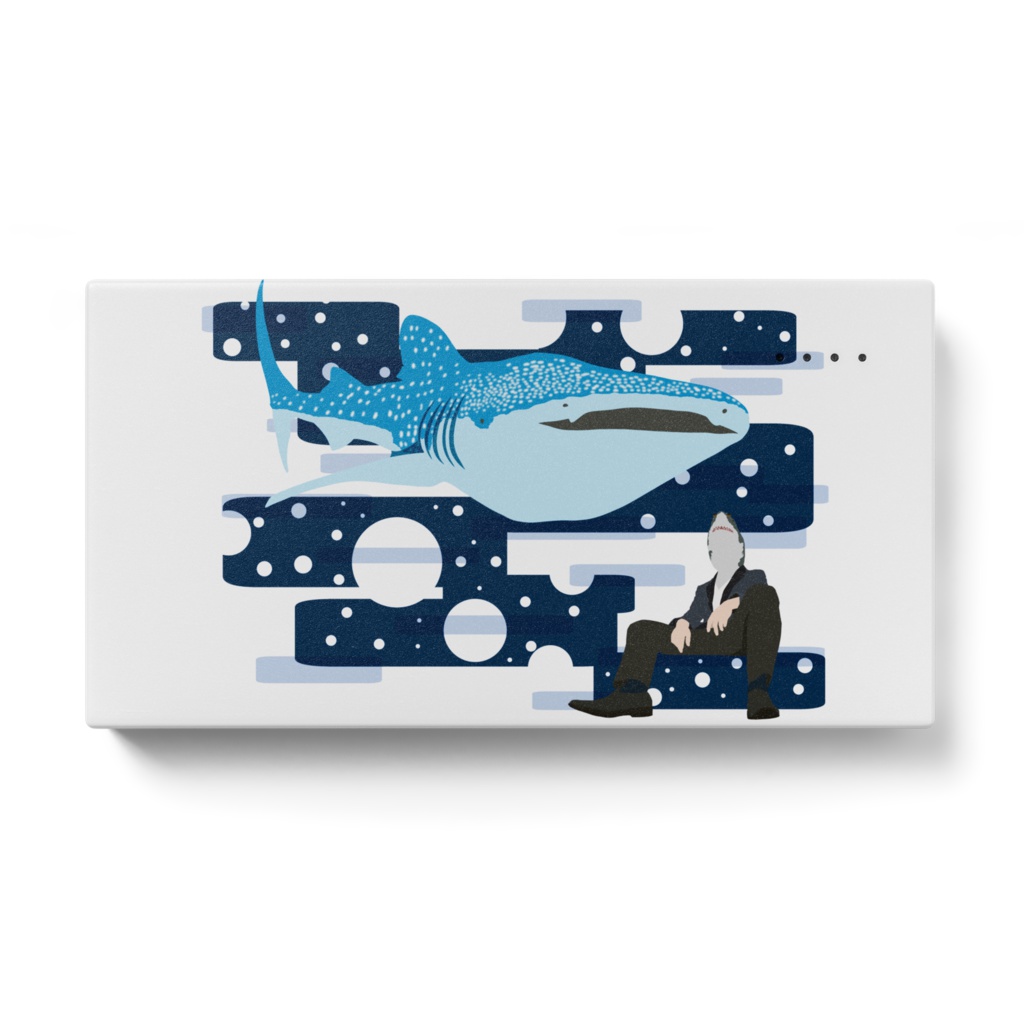 モバイルバッテリー サメ人間×ジンベエザメ