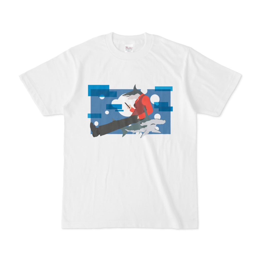 Tシャツ サメ人間×シュモクザメ