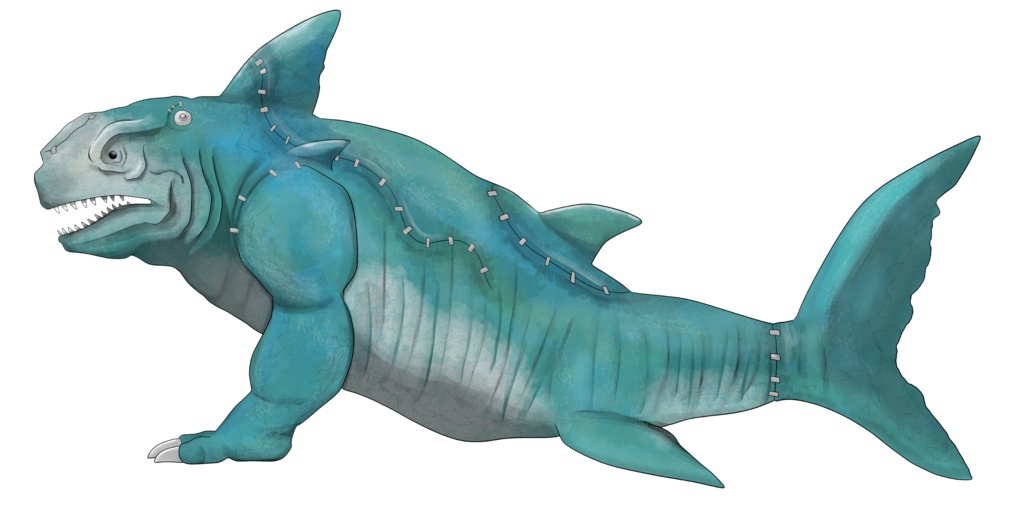 映画ザメイラスト素材