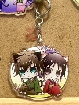 藤堂・千鶴 桜チャーム付アクリルキーホルダー