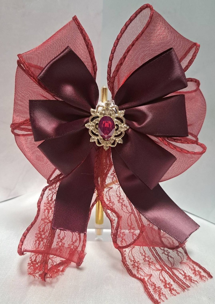 オリジナル作品　ヘアクリップ　クリムゾンレッド