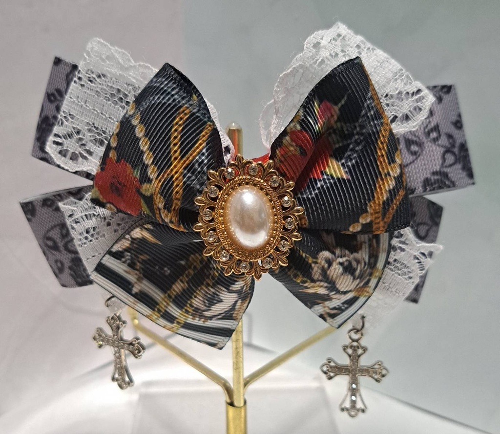 オリジナル作品　ヘアクリップ　ゴシック