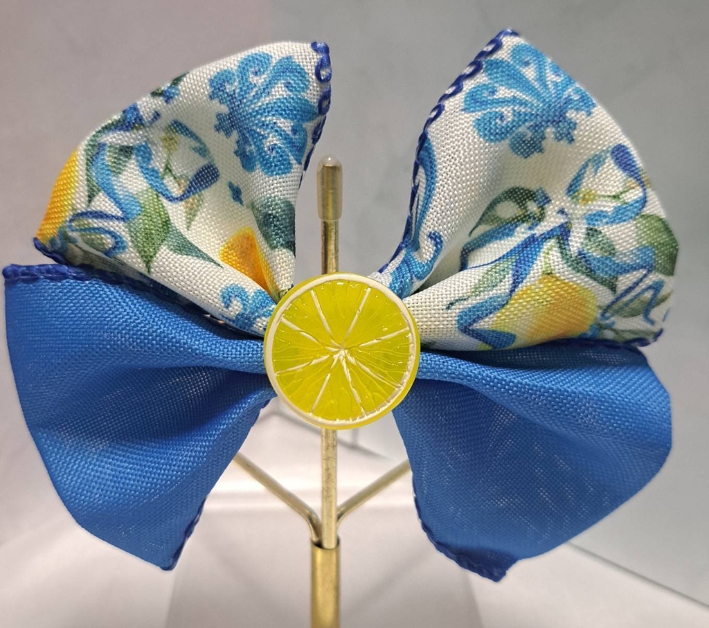 オリジナル作品　ヘアクリップ　レモン