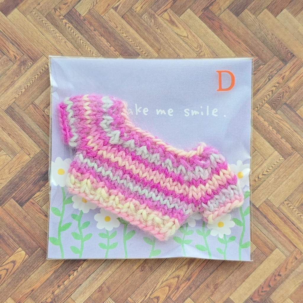 カラフル ぬい セーター ピンク系(10~11cmぬ