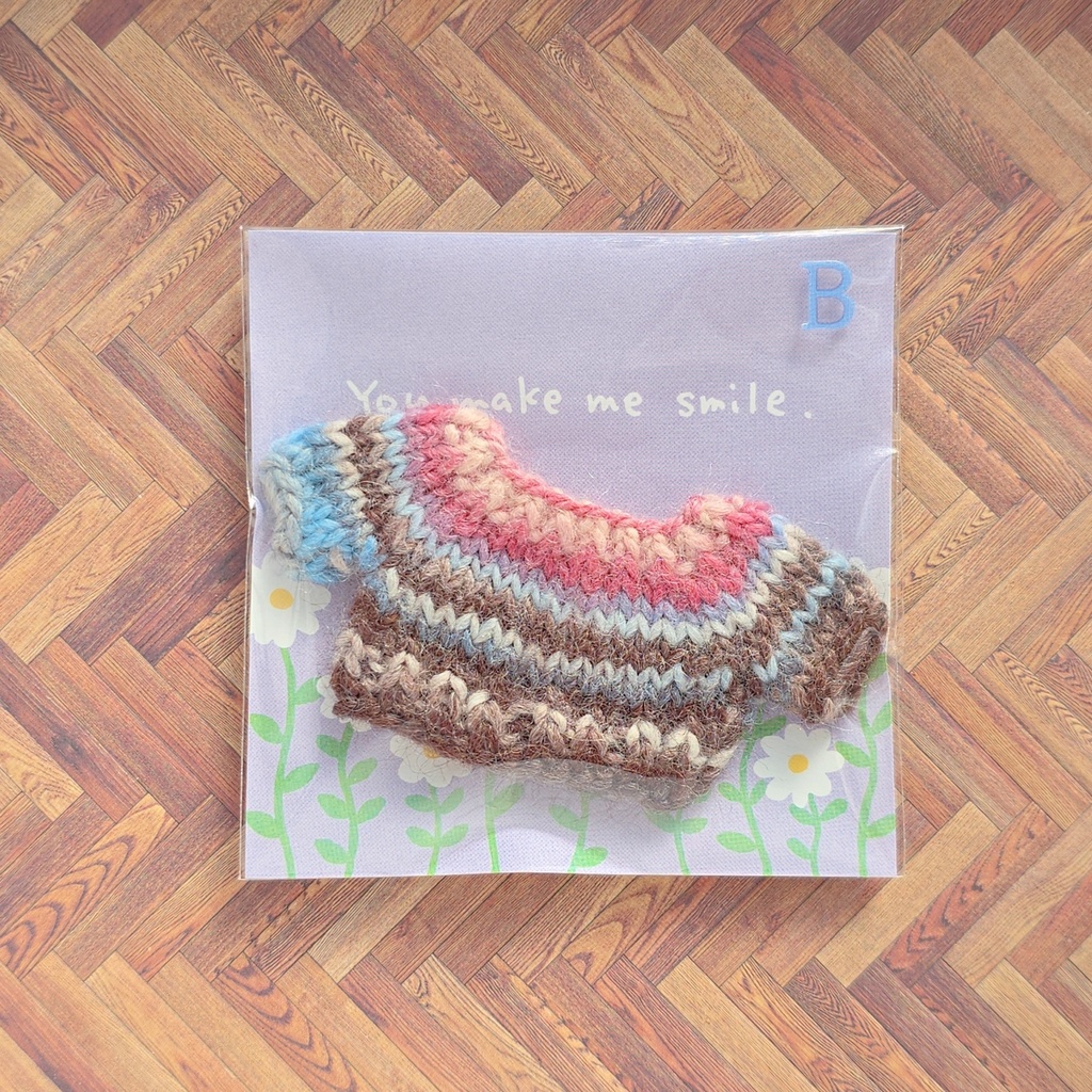 カラフル ぬい セーター ベリー(10~11cmぬい用)