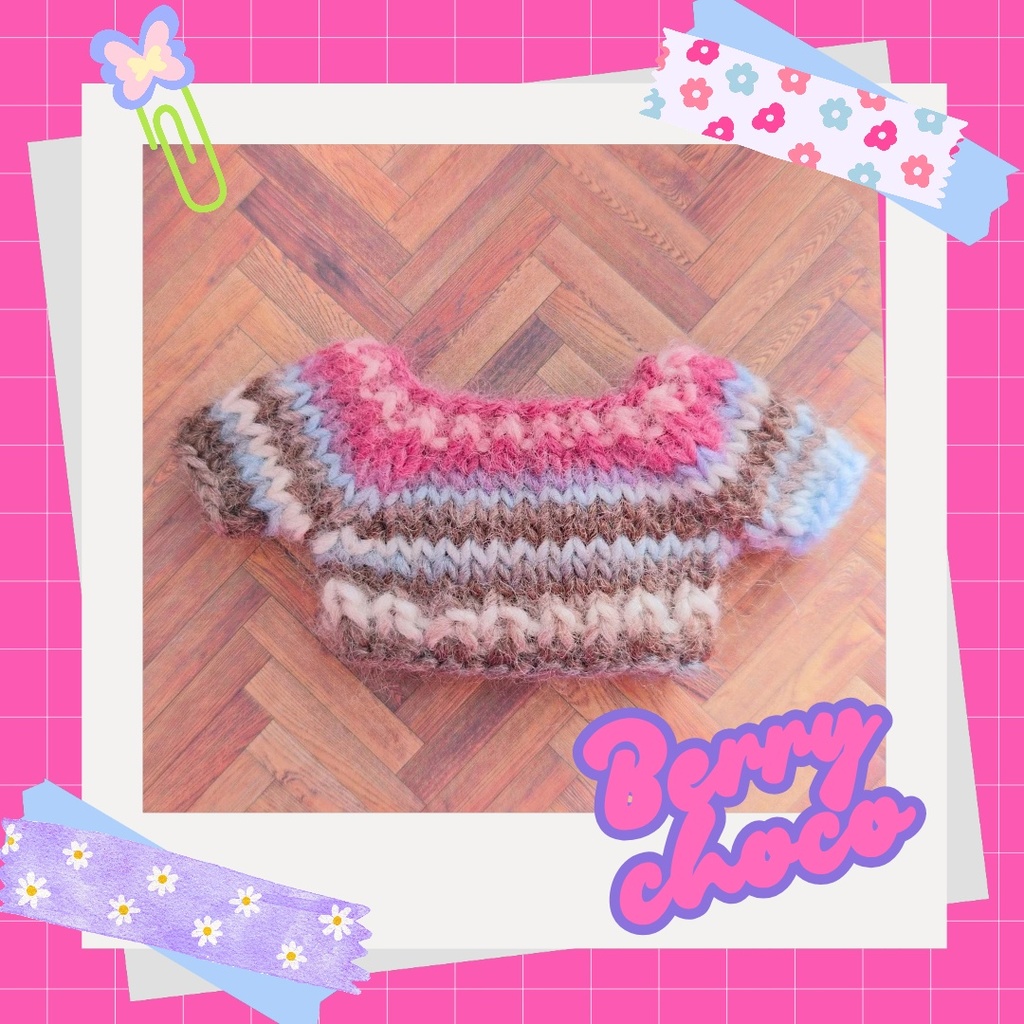 カラフル ぬい セーター ベリー(10～11cmぬい用)