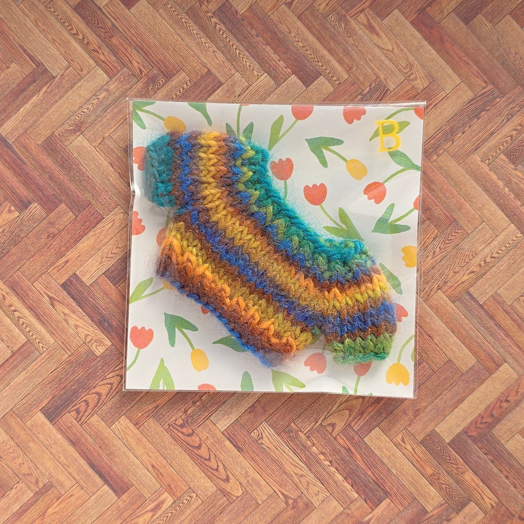 カラフル ぬい セーター グリーン(10~11cmぬい用)