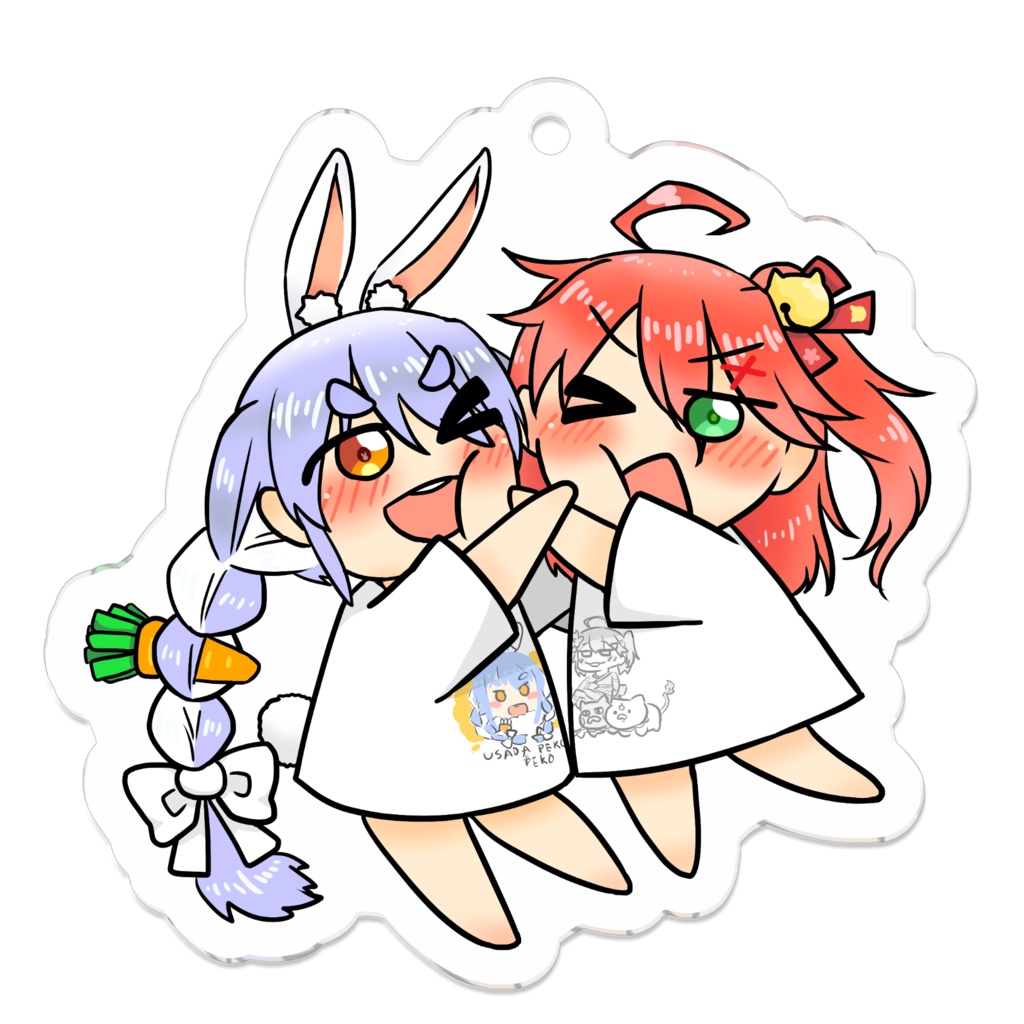 【非公式】ぺこみこアクリルキーホルダー