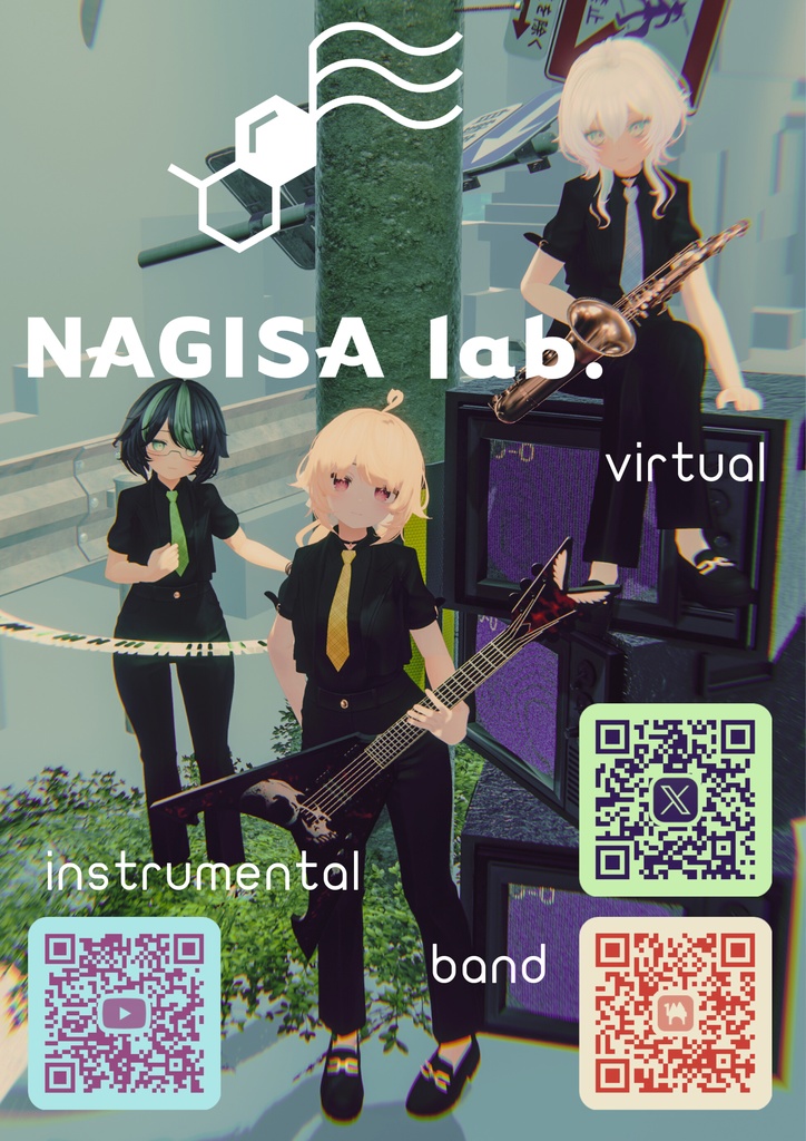 【無料】NAGISA lab. バンドポスター ver2