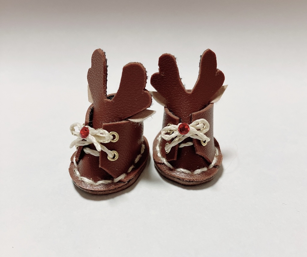 10cm 12cm ぬいぐるみ用 靴 クリスマス/トナカイモチーフ