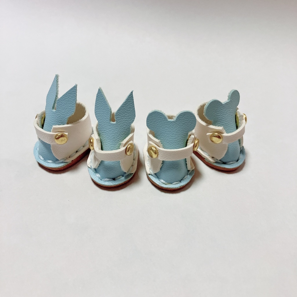 10cm 12cm ぬいぐるみ用 靴 うさぎ/くまモチーフ