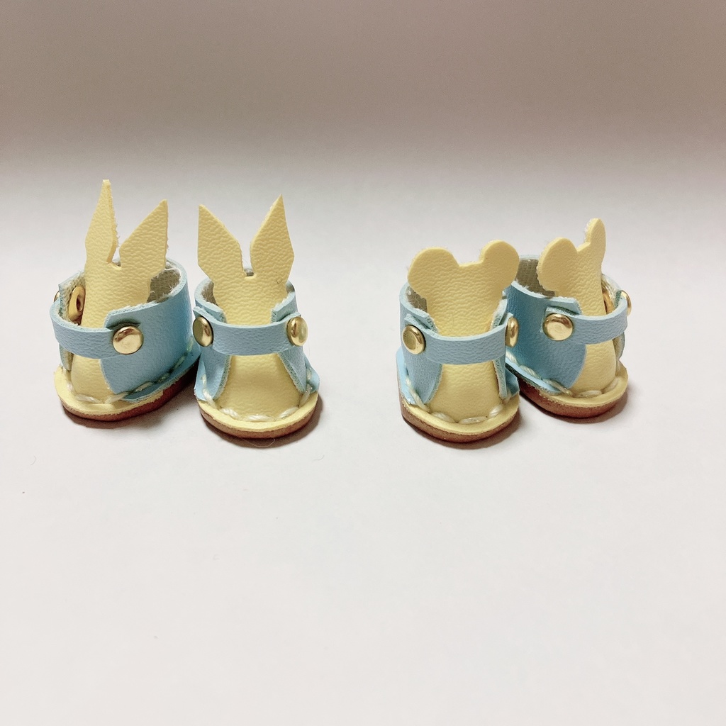 10cm 12cm ぬいぐるみ用 靴 うさぎ/くまモチーフ