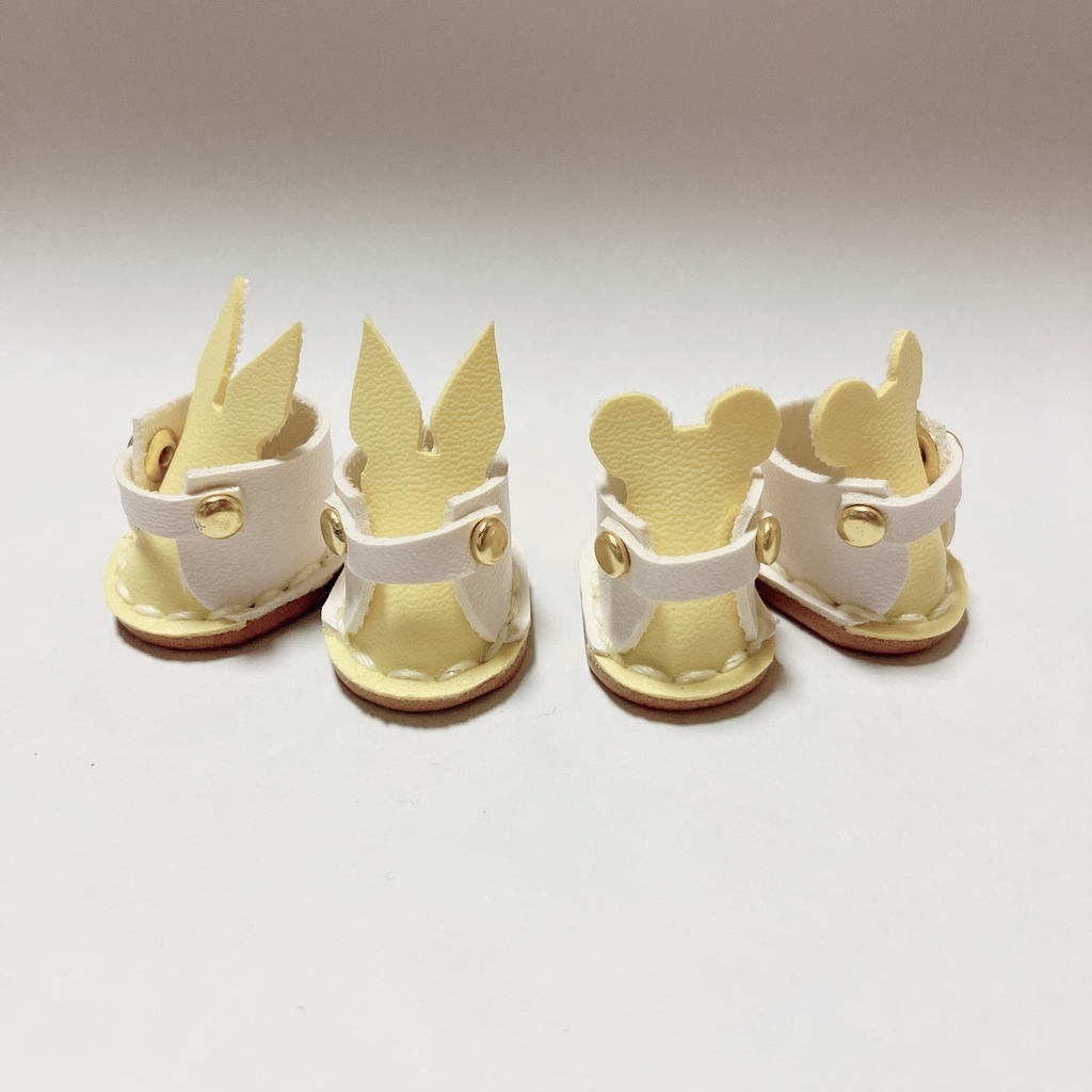 10cm 12cm ぬいぐるみ用 靴 うさぎ/くまモチーフ