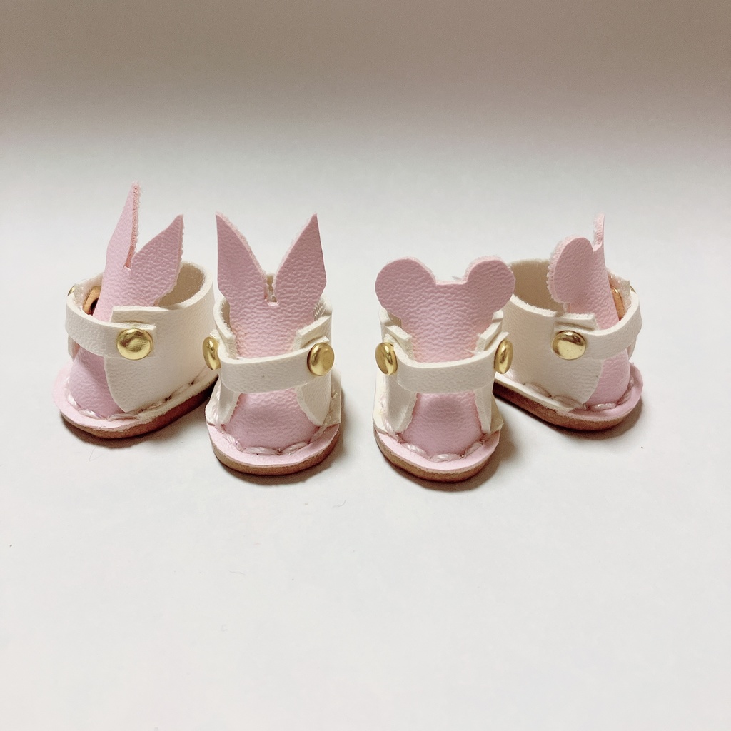 10cm 12cm ぬいぐるみ用 靴 うさぎ/くまモチーフ