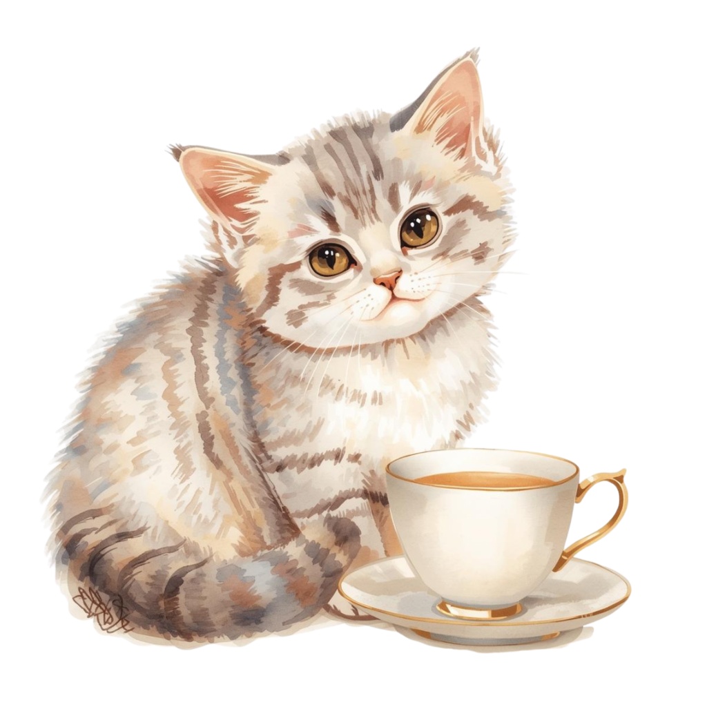 Holiday Cat Clip Art