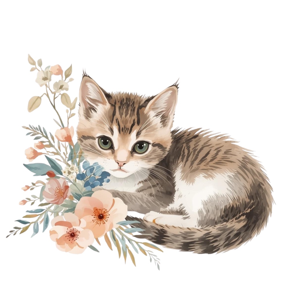 Holiday Cat Clip Art