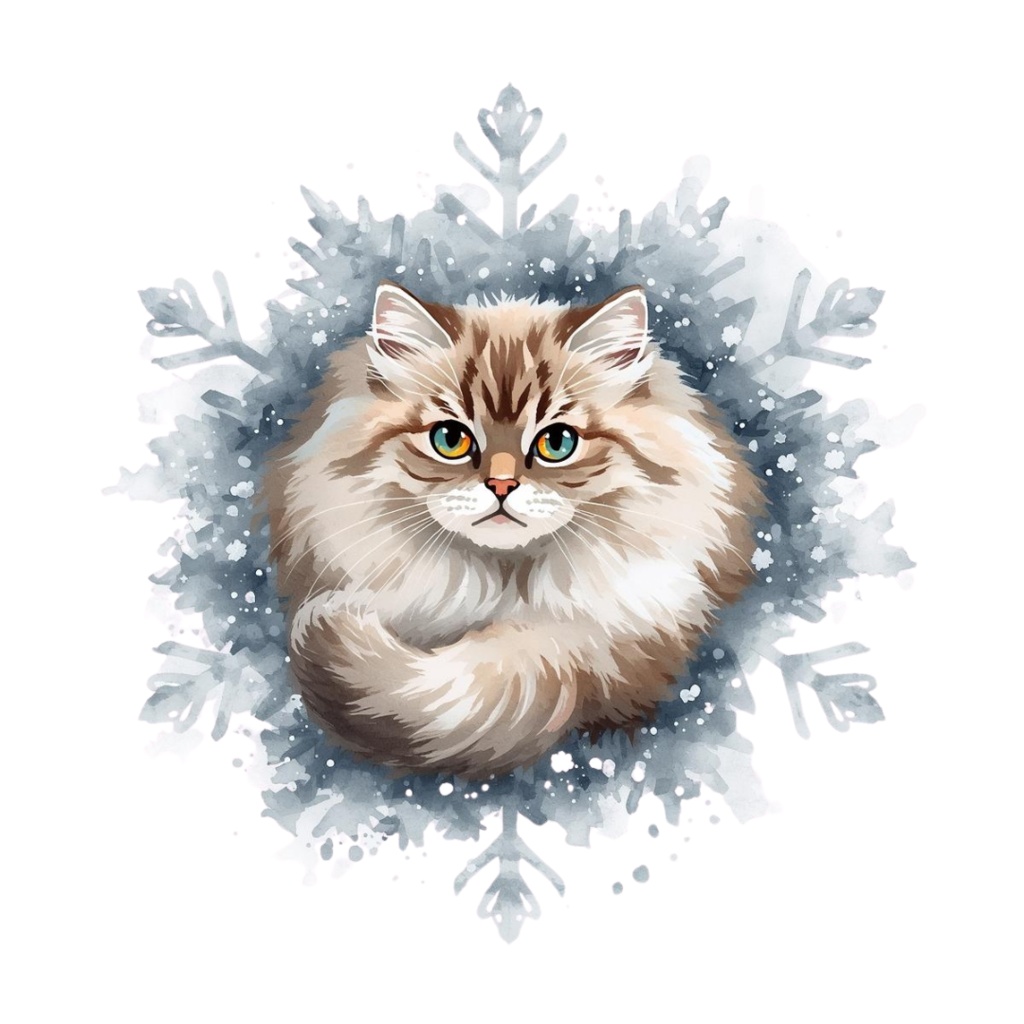 Holiday Cat Clip Art