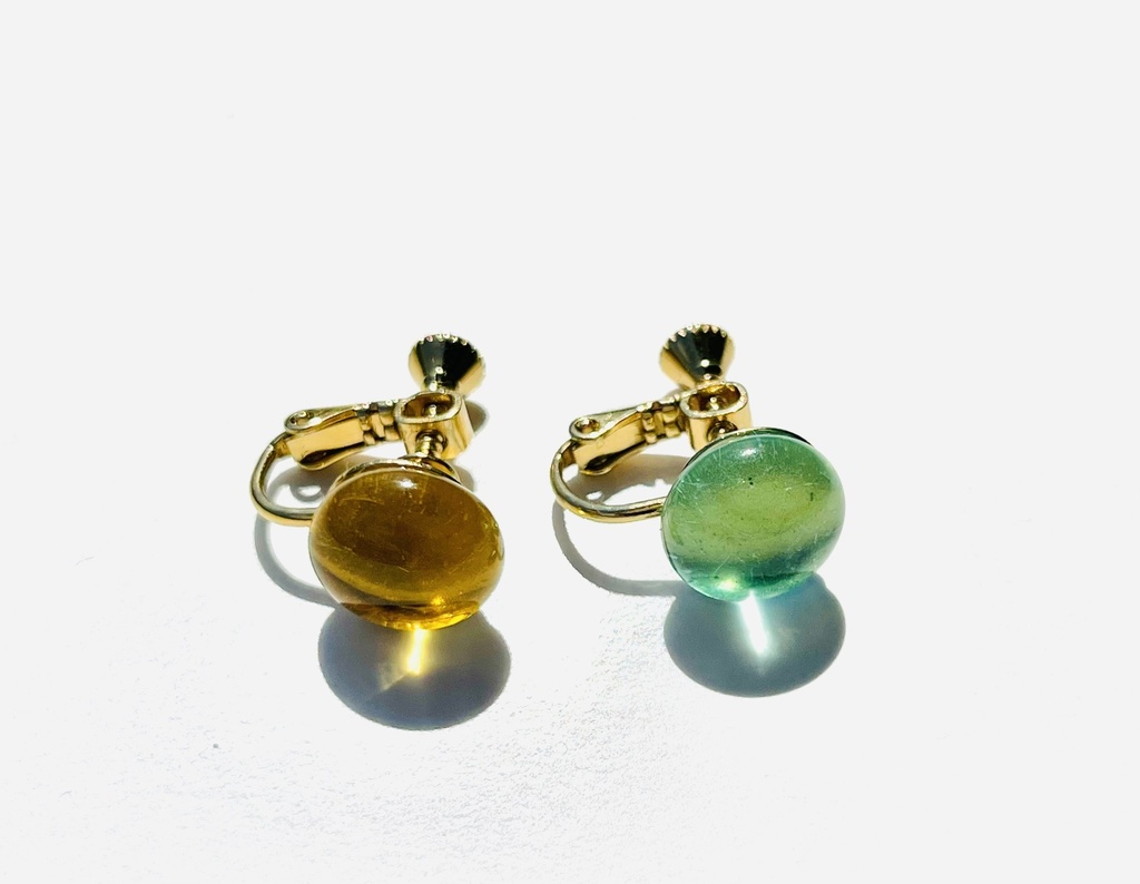 不死鳥カラー　ガラスイヤリング