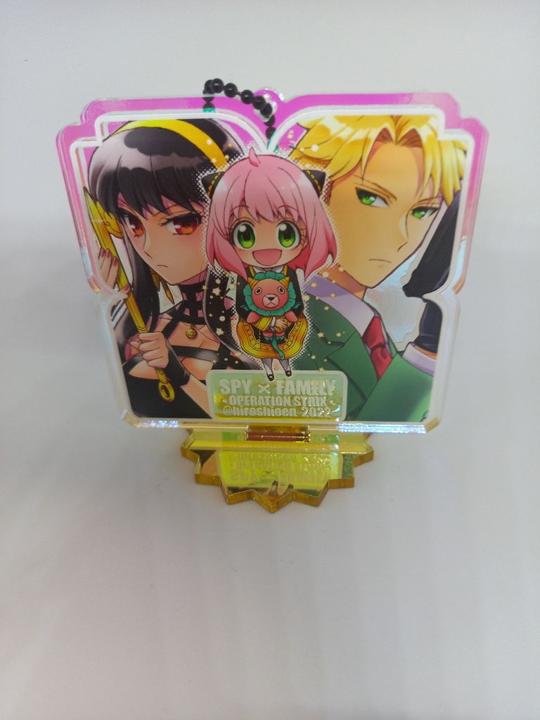 【SPY×FAMIRY】オーロラ色アクスタ(チャーム&チェーン付)