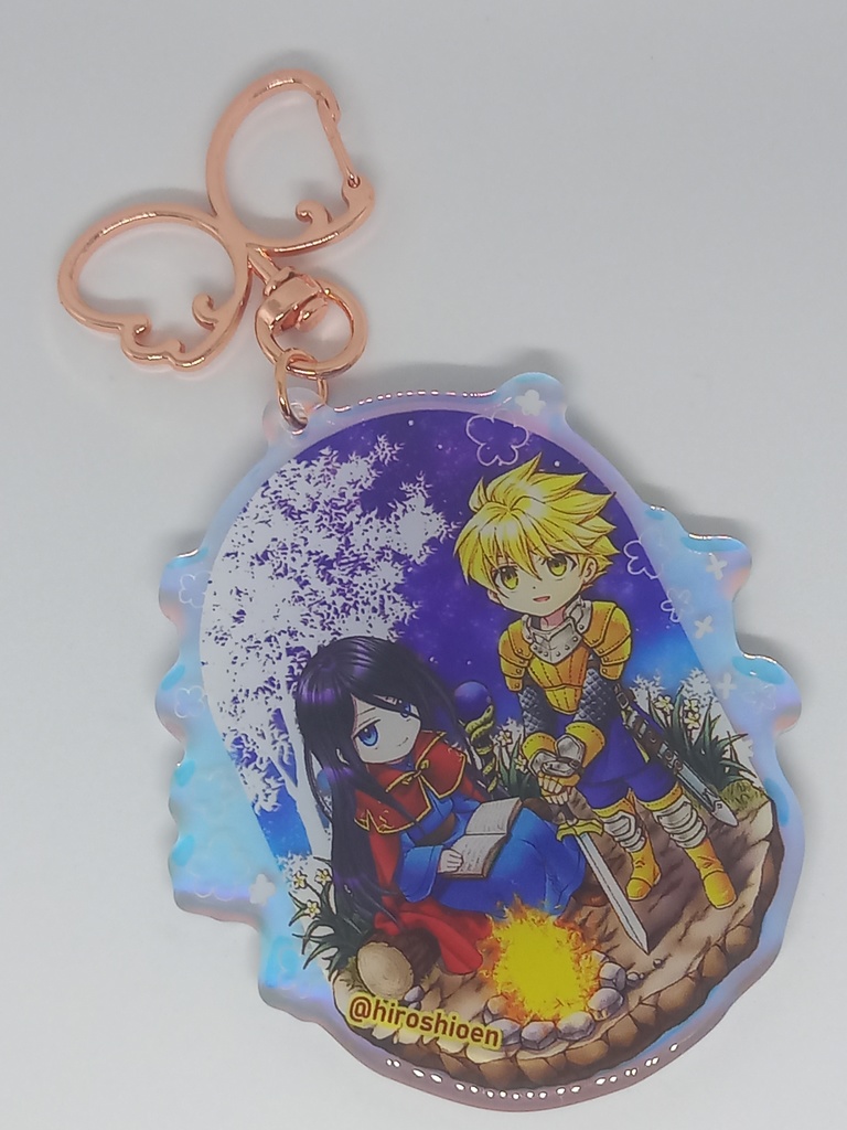 ヴィネット風オル&スト両面アクキー