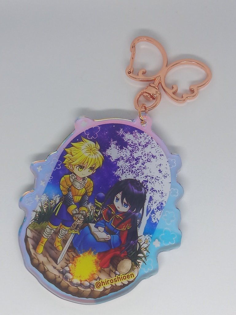 ヴィネット風オル&スト両面アクキー